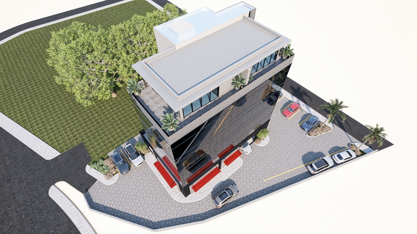 GH House - Aerial View